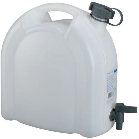 Pressol – Jerricane à eau 10 l PE avec robinet de décharge – Polyéthylène haute densité – Bouchon hermétique – Bec d'écoulement intégré