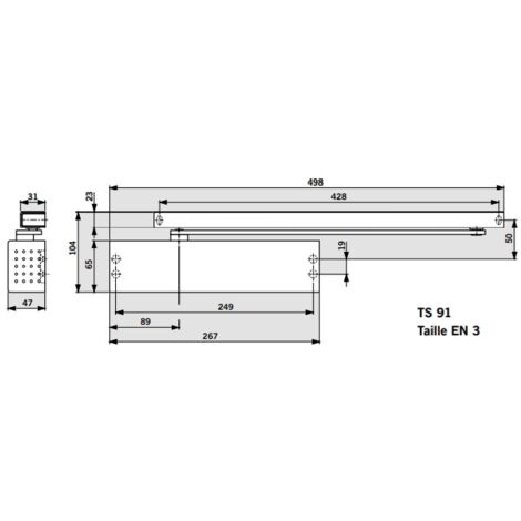 Corps seul pour ferme-porte TS91B - DORMAKABA (1/7)