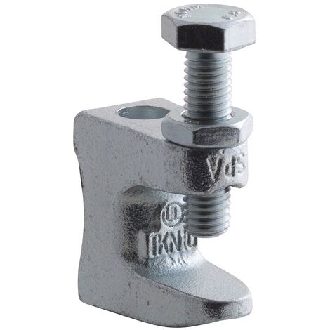 Fischer – Pince à poutrelle TKL M8 – Fixation pour tuyaux de sprinkleurs sur poutres acier – Acier galvanisé – 79687