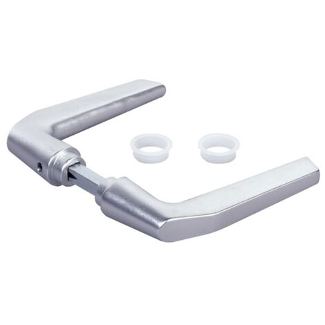 Locinox – Béquille double carré 8x60mm aluminium – Résistance à la corrosion – Compatible avec serrures de portail – Manipulation fluide - P00002409