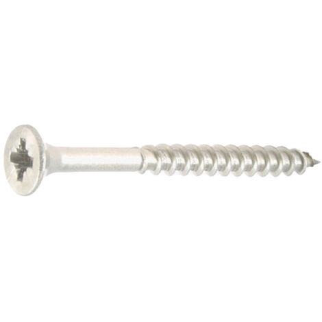 Vis à bois agglomérés tête fraisée Pozidriv inox A2 6X40 boîte de 100 - ULTIMA - 12560040