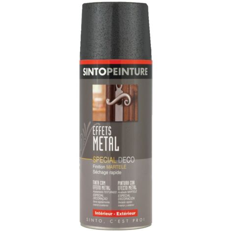 Peinture spray effet métal SINTO RAL9006 400 ml - SINTO Réf. 925650
