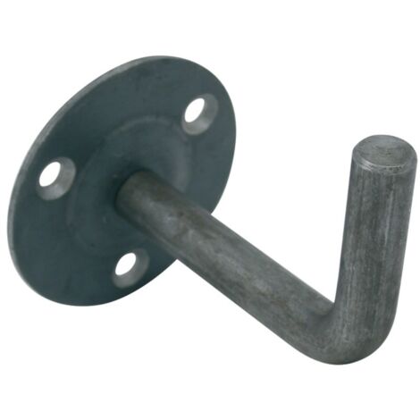 Torbel – Support de rampe à souder coudé fixe acier brut – Pour fixation durable sur structures – Épaisseur 3mm – Diamètre platine 60mm – 9930070