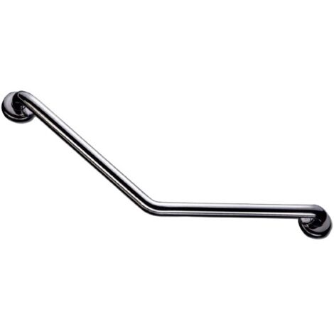 Barre de relèvement coudée 135° en inox poli D32 265x265mm pour PMR - AKW - 1265