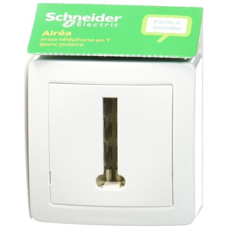 Conjoncteur téléphonique ALRÉA 8 plots avec cadre saillie - SCHNEIDER ELECTRIC - SHN0262366P