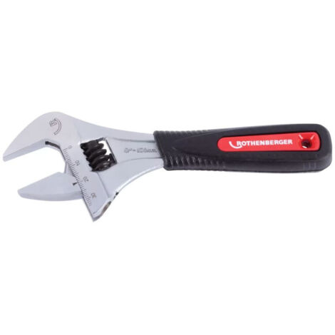 Rothenberger – Clé à molette 6'' large ouverture 34mm – Résistance à la torsion – Pour laiton et cuivre – 1500001509