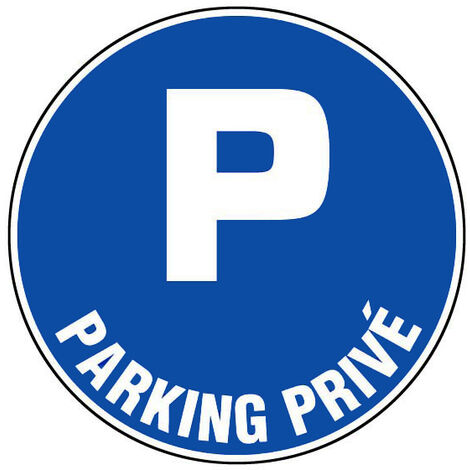 Panneaux d’obligations ronds 300mm ''Parking privé'' - NOVAP - 4060446