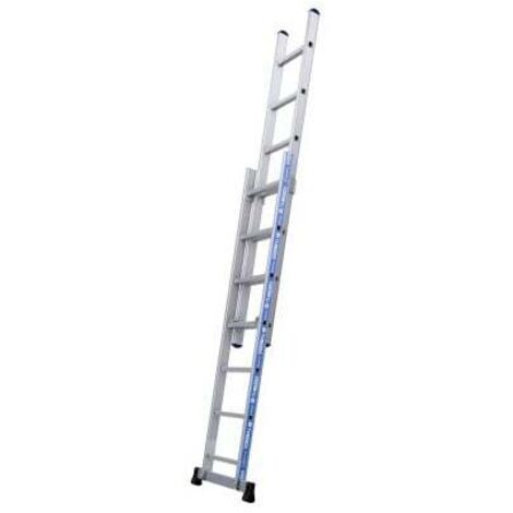 Tubesca Comabi – Échelle escamotable 10,90 m – Aluminium léger – Échelons striés antidérapants – Verrouillage coulissant – 2422807