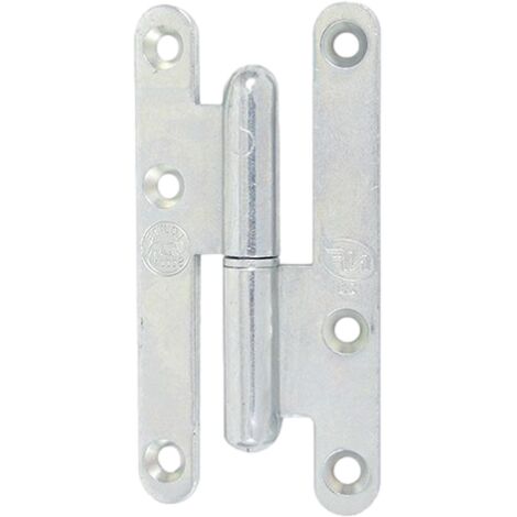 Paumelle droite bois LOUTRE SEDAN 110x70 mm bouts ronds zingué - JARDINIER MASSARD - J530460