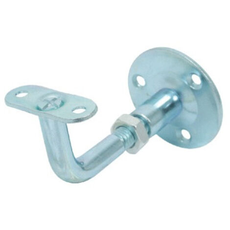 Torbel – Support de rampe à visser coudé réglable 84-94 mm – Acier zingué – Fixation à vis pour surfaces irrégulières – Installation sécurisée