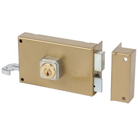 Serrure monopoint en applique ALPHA cylindre rond horizontal tirage droite - BRICARD - 350110 (1/3)