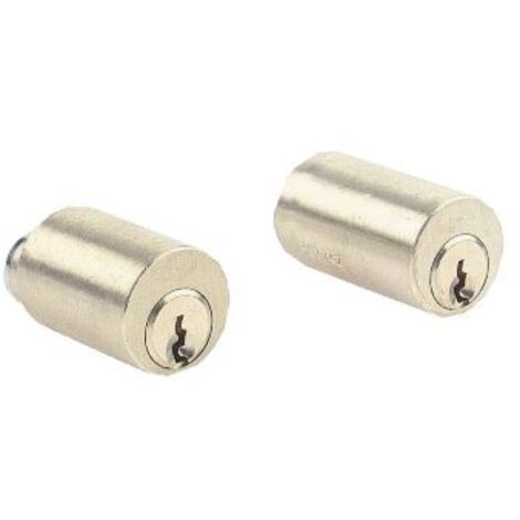 Jeu de cylindre longueur de 60mm laiton poli pour serrure VEGA fourni avec 3 clés - JPM - 833760-01-0A