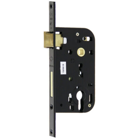 JPM – Serrure à larder multibat axe 50mm réversible pour bois et métal – Finition noire époxy – 210000011J (1/4)