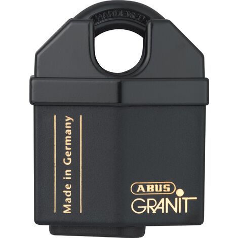 Abus – Cadenas à clé GRANIT Plus 60mm – Acier durci – Anse de 55mm – Résistant à la corrosion – Sécurité renforcée pour objets de valeur