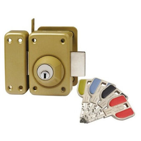 Verrou à double entrée Radialis V136 7743NT cylindre de 45mm - VACHETTE - 27311000 (1/3)