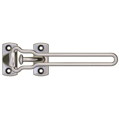 Entrebaîlleur de sécurité CLASSIC allongé pour porte 200m couleur chrome - SOCONA - O1AL (1/3)