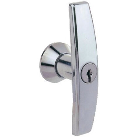 Poignée de salle de bain chromée pour usage intensif – Résistante aux rayures et à la corrosion – Système de clé T – 42000 – Ronis