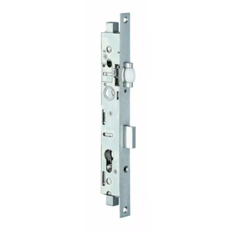 Stremler – Serrure électrique 3 points pêne dormant à rouleau 41mm – Coffre acier zingué – Têtière inox – Course tringles 16mm – Ajustement 7 à 19mm