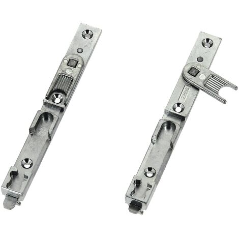 Ferco – Verrou à levier inférieur pour ouvrants oscillo-battants – Finition ferGUard argent – Jeu 4 mm – Axe de rainure 9-13 mm – 6229160001