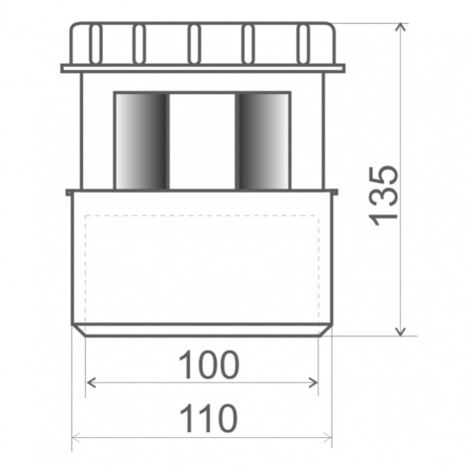 Aérateur à membrane femelle 100-110 - REGIPLAST - AM100 (1/2)