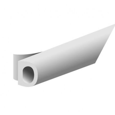 Joint de calfeutrement souple pour porte et fenêtre – Profil D – Blanc – Espace à combler 4 à 6 mm – Adhésif armé – Conditionnement 15 m – Ellen