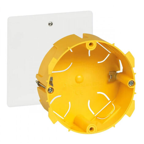Boîte pour dérivation BATIBOX cloisons sèches D85mm couvercle 100 x 100mm - LEGRAND - 089371 (1/2)