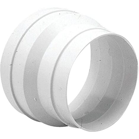 Unelvent – Réducteur PVC circulaire 125/100 – Réduction conique male/male – Pour espaces restreints – 860408