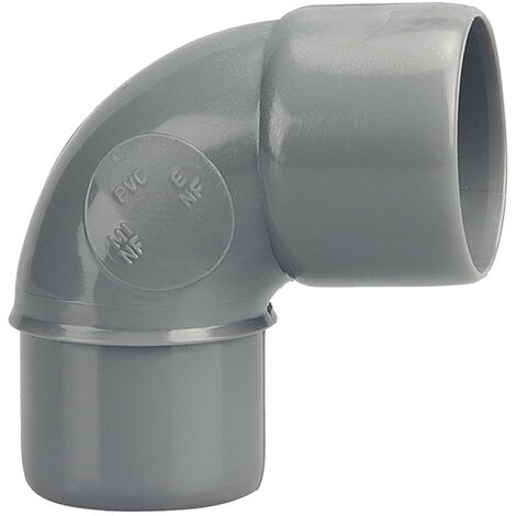 Coude PVC Mâle Femelle 87°30 D40 - WAVIN - 3026039 (1/5)