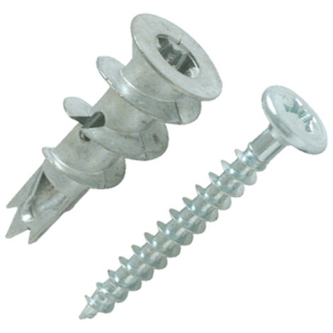 Cheville autoperceuse krono - Vendu par 50 - Diam vis : 4,5 - Longueur : 50 - Tete : Fraisée - Type : Zamak - SCELL IT