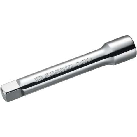 Facom – Rallonge 1/2 pouce 130 mm – Carré – Chrome – Pour cliquet 1/2" – Barre d'extension pour espaces confinés