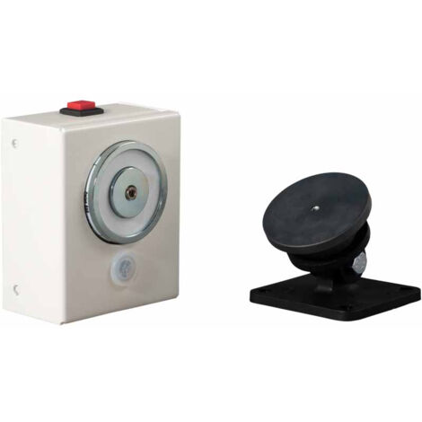 Ventouse murale 50kg pour maintien porte ouverte 48V compact - PERJES - VEM4550BCI48CPA