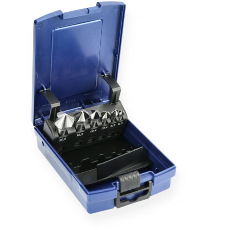 Coffret de 6 fraises à chanfreiner HSS - HANGER - 154901 (1/3)