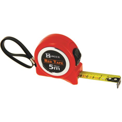 Mètre ruban 5 m x 19mm 'Red Tape' - HANGER - 100022 (1/3)