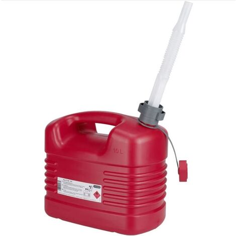 PRESSOL, Jerrycan en plastique pour carburants, bec flexible,