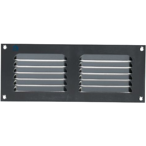 Grille estampée 436 largeur 250mm hauteur 100mm anodisé argent - RENSON - 16261