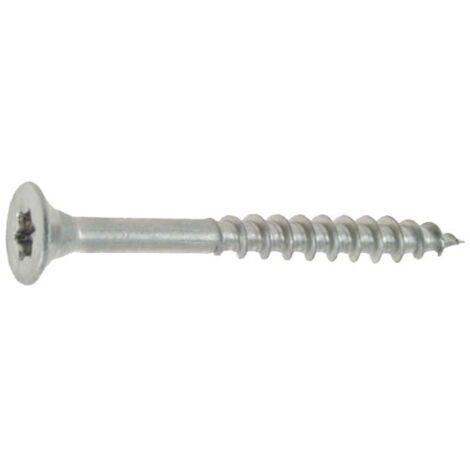 Vis à bois agglomérés tête fraisée Torx inox A2 6X50/30 boîte de 50 - ULTIMA - 12660050