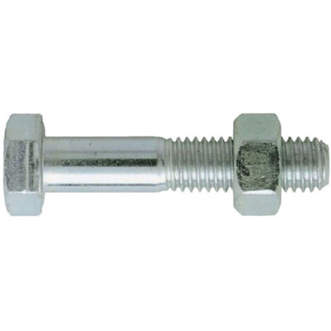 Boulon à tête hexagonale acier zingué blanc - classe 8.8 DIN 931/934 8X20 BTE200 - ULTIMA - AFB9888020 (1/3)