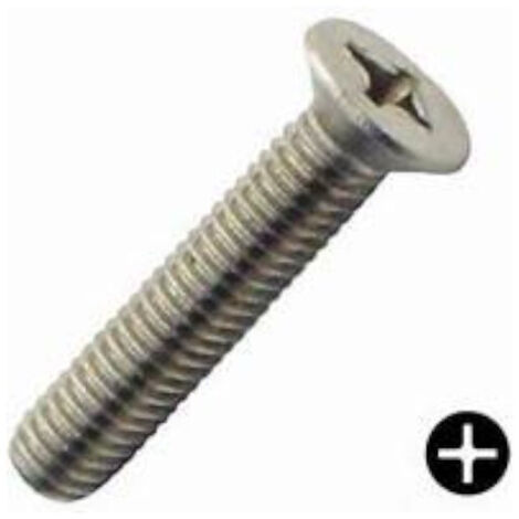 Vis à métaux tête fraisée zingué 4.8 DIN 965 8X40 boîte de 200 - ULTIMA - 80608040 (1/2)