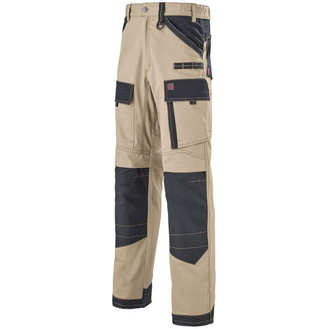 Pantalon de travail multipoches RULER WORK ATTITUDE gris/noir T4 - LAFONT - LA-1ATTUP-6-2279-4