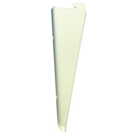 Console pour étagère 270mm – Acier laqué blanc – Capacité de charge 55kg – Compatible crémaillères doubles – Strauss Vonderweidt - 3210u