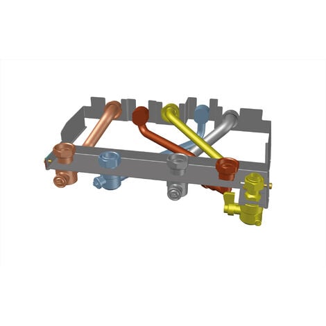 Adaptateur pour montage sur rail asymétrique d'un appareil à fixation pour  rail symétrique largeur 17mm (