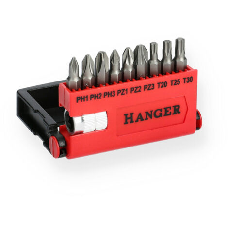 Coffret d embouts de vissage 10 pièces HANGER 250014 (1/3)