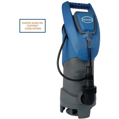 POMPE DE RELEVAGE 230V 0,75KW PLASTIQUE EAUX CHARGEES RENSON (1/2)
