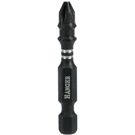 2 embouts impact 1/4'' cruciforme PH2 longueur 50mm - HANGER - 134052
