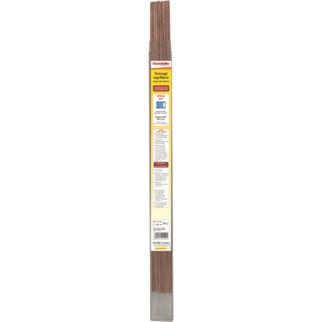 Castolin – Baguette de soudure en argent 600g (6%) – Pour brasage cuivre – Diamètre Ø2mm – Compatible avec fers à souder standards
