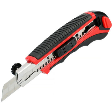 Cutter bi-matière avec molette de blocage 18 mm 6 lames - HANGER - 110012 (1/3)