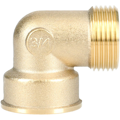 Coude mâle femelle 26x34 laiton - GARIS - D23505B (1/4)
