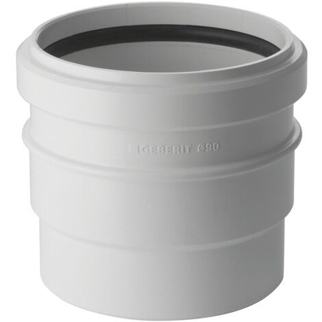 Geberit – Manchon PVC 100mm à coller – Raccordement horizontal pour évacuations WC – Étanchéité parfaite avec joint torique intégré