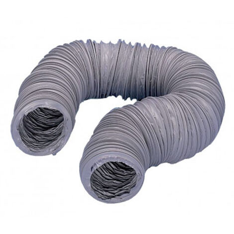 Unelvent – Gaine VMC souple PVC 100mm 6m – 810197 – Armature hélicoïdale – Température d'utilisation de -10°C à +60°C