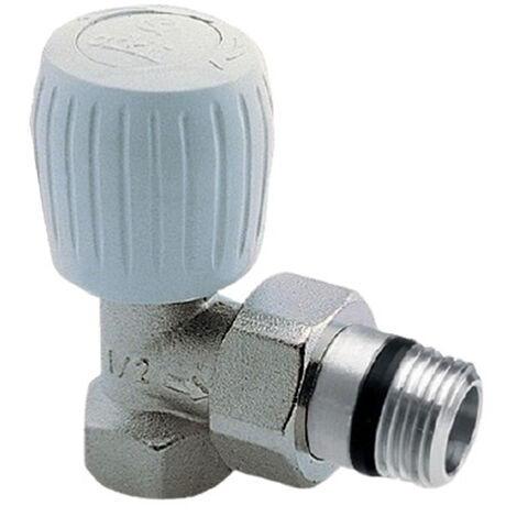 Robinet de radiateur équerre nickelé 1/2'' - ORKLI - 1125